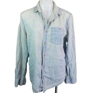 Rolla's Men's Hemp Blend Workwear Denim Shirt
